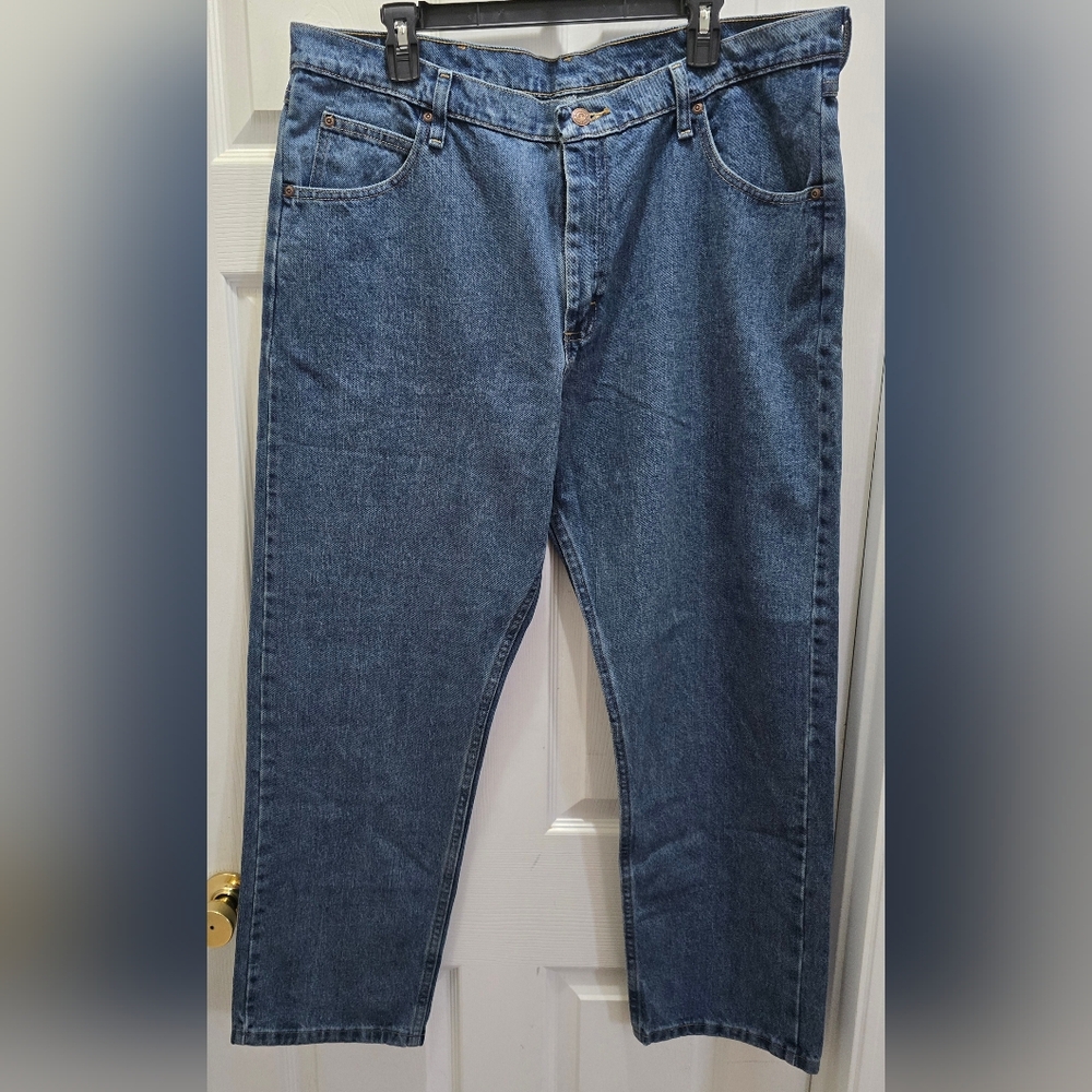 Wrangler Relaxed Blue Denim Jeans 38 X 30 NEW